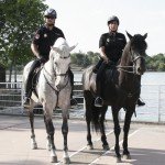 Patrulla a caballo en Parque Polvoranca 1